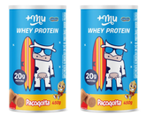 WHEY CONCENTRADO +MU - PAÇOQUITA - 2 POTES 450G [PREÇO DO REFIL]