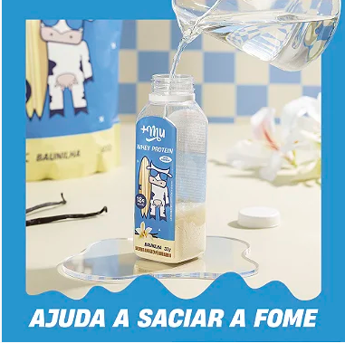 WHEY CONCENTRADO +MU - CHOCOLATE COM AVELÃ - 2 POTES 450G [PREÇO DO REFIL]