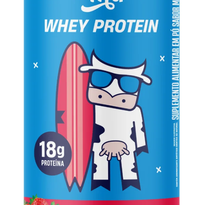 Whey Concentrado +Mu - Morango - Pote 450g