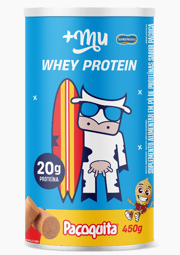 [LANÇAMENTO] Whey Concentrado +MU - Paçoquita - Pote 450G
