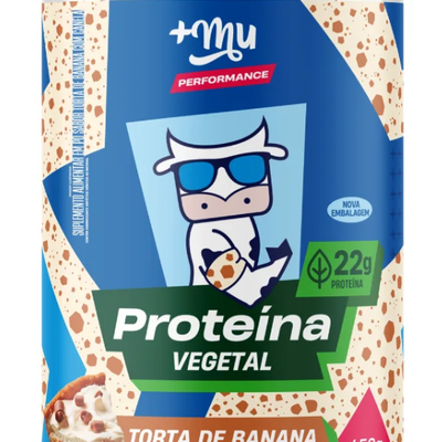 Proteína Vegetal +Mu Performance - Torta de Banana com Canela - Pote 450g