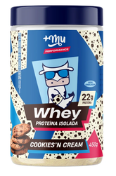 Whey Isolado +Mu Performance - Cookies'n Cream - Pote 450g