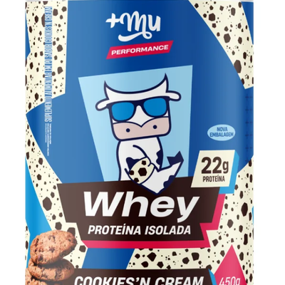 Whey Isolado +Mu Performance - Cookies'n Cream - Pote 450g