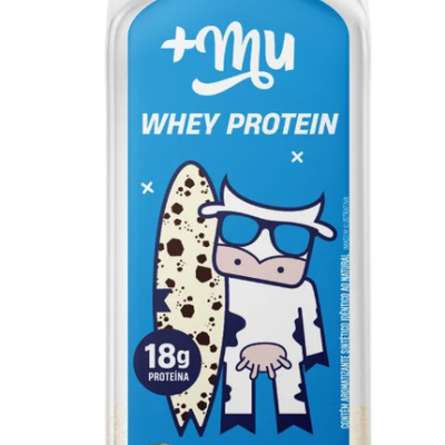 Whey Concentrado +Mu - Cookies'n Cream - Garrafinha 31g