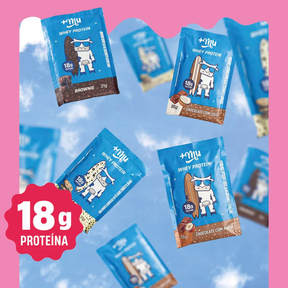 Whey Concentrado +Mu - Cookies'n Cream - Garrafinha 31g