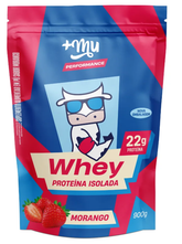 Whey Isolado +Mu Performance - Morango - Refil 900g