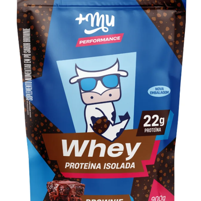 Whey Isolado +Mu Performance - Brownie - Refil 900g