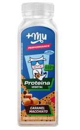 Proteína Vegetal +Mu Performance - Caramel Macchiato - Garrafinha 33g