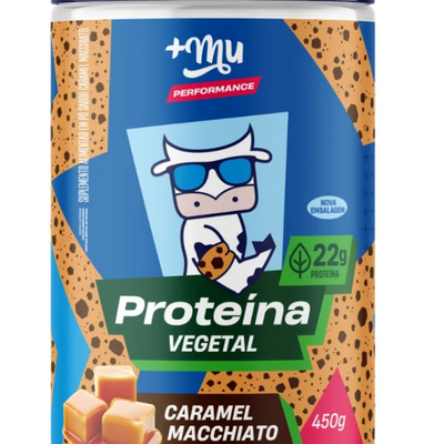 Proteína Vegetal +Mu Performance - Caramel Macchiato - Pote 450g