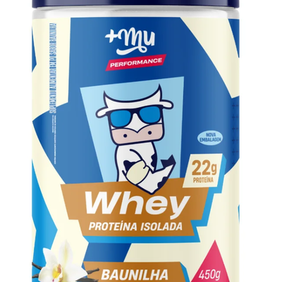 Whey Isolado +Mu Performance - Baunilha - Pote 450g