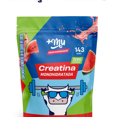 Refil Creatina +Mu Performance 100% Pura - Melancia - 500g