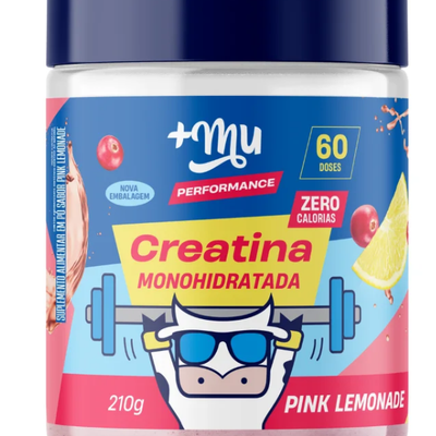 Creatina +Mu Performance 100% Pura - Pink Lemonade - 210g