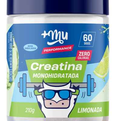 Creatina +Mu Performance 100% Pura - Limonada - 210g