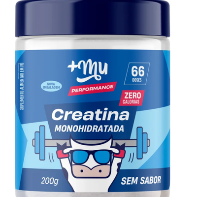 Creatina +Mu Performance 100% Pura - Sem Sabor - 200g