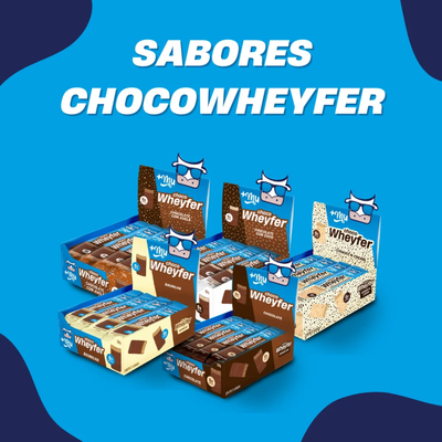 [Lançamento] Combo Chocowheyfer +Mu (5 Caixas Sabores chocolate com coco, chocolate com avelã, chocolate, baunilha e cookies - 60 uni.) - 1200g