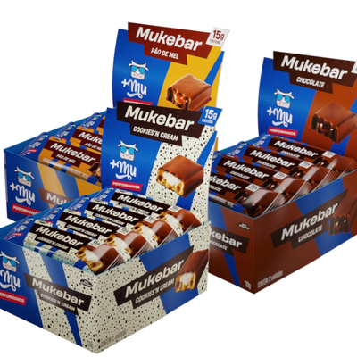 Combo Mukebar +Mu Performance (3 Caixas Sabores Mistos - 36 uni.) - 720g