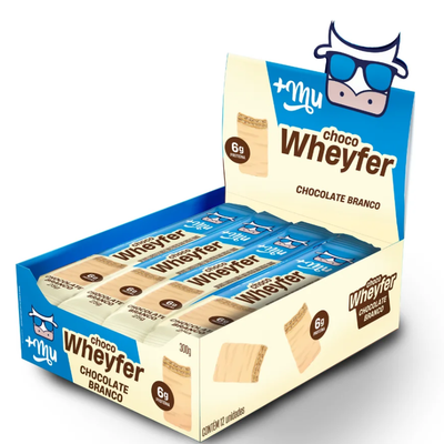 Chocowheyfer +Mu - Chocolate Branco - Caixa 12 unidades - 300g