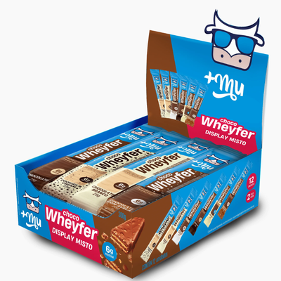 [LANÇAMENTO] CHOCOWHEYFER DISPLAY MISTO +MU - CAIXA COM 12 UNIDADES - 300G