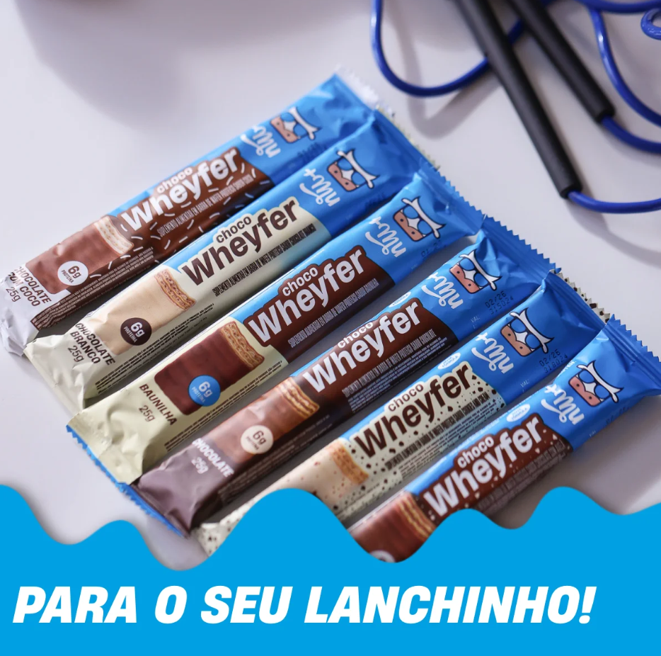 [LANÇAMENTO] CHOCOWHEYFER DISPLAY MISTO +MU - CAIXA COM 12 UNIDADES - 300G