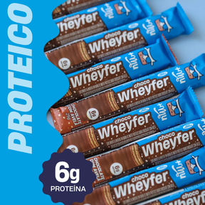 CHOCOWHEYFER +MU - CHOCOLATE COM AVELÃ - CAIXA 12 UNIDADES - 300G