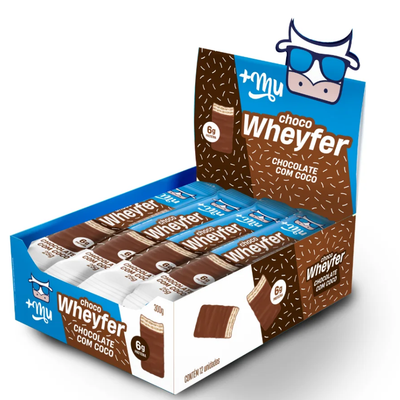 CHOCOWHEYFER +MU - CHOCOLATE COM COCO - CAIXA 12 UNIDADES - 300G