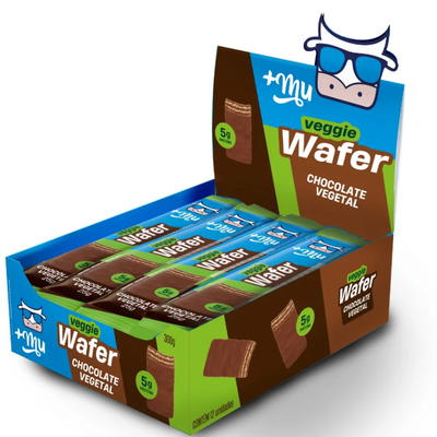 Chocowafer Vegetal +Mu - Chocolate - Caixa 12 Unidades - 300g
